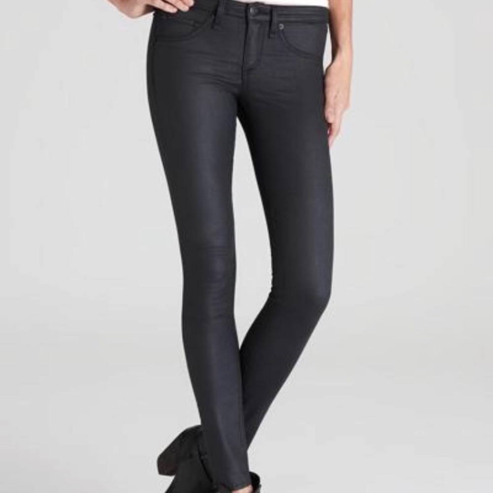 Rag and bone coated leggings